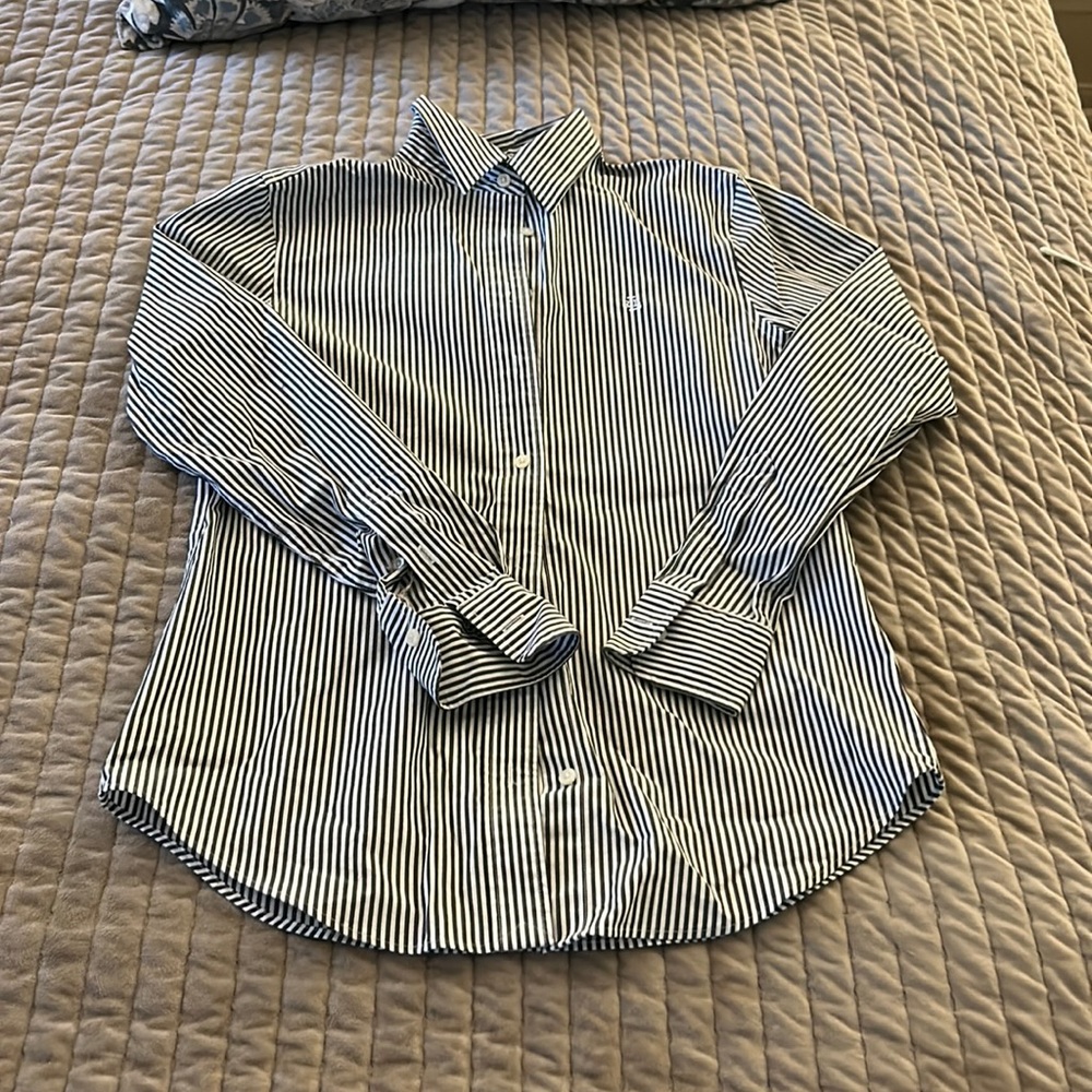 Ralph Lauren Striped Button Up Blouse